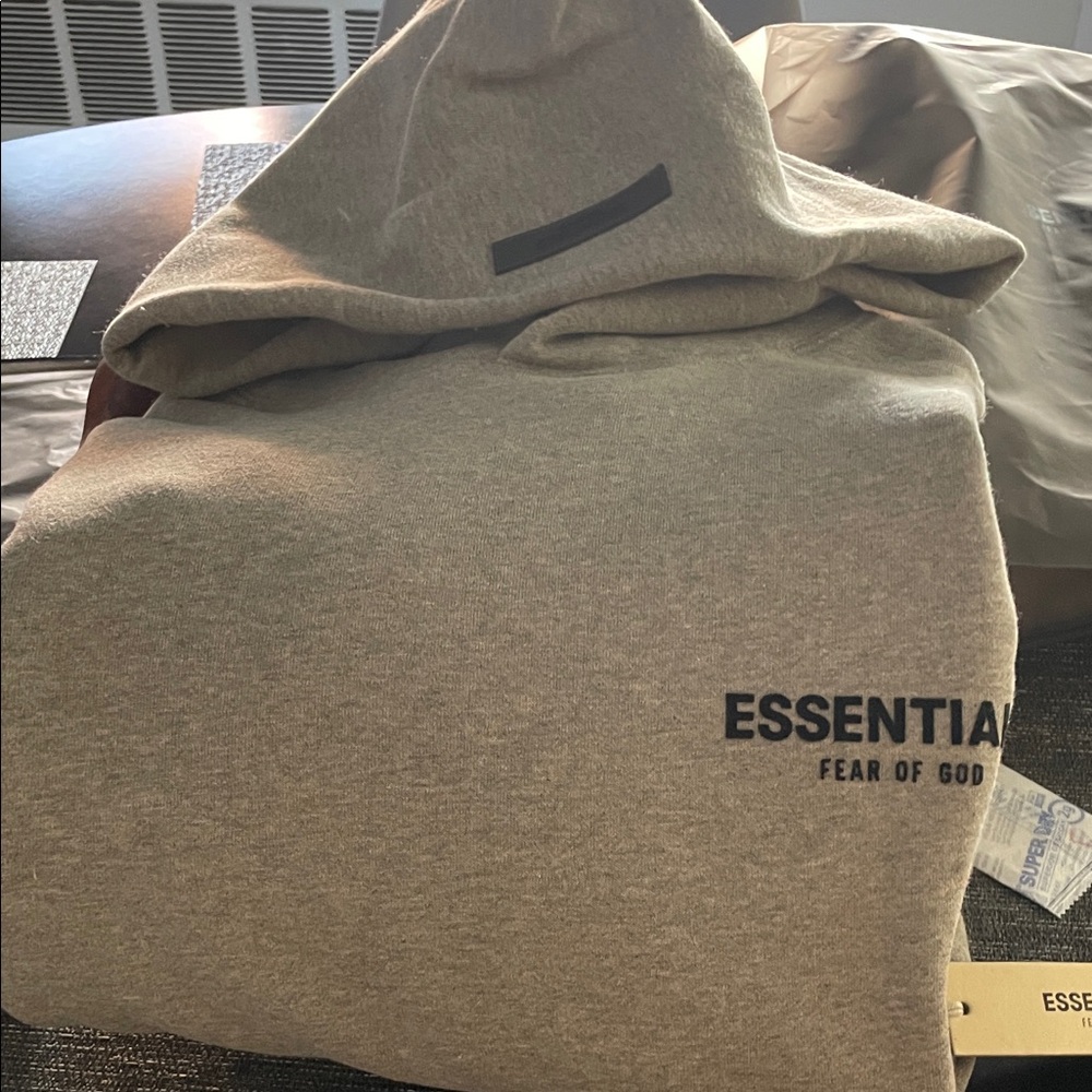 Fear of God Essentials Dark Oatmeal Hoodie NWT